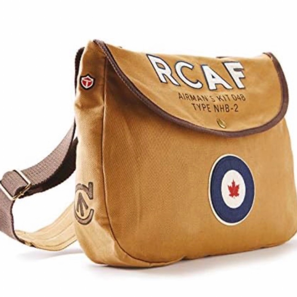 RCAF Tan Messenger Shoulder Bag - NEW - Royal Canadian Air Force